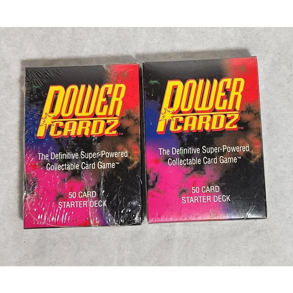 Power Cardz Vintage CCG 50 Card Starter Deck Lot Of 2 1995 Brand New